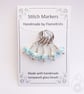 Lampwork Stitch Markers - Summer Blossoms - Image 5