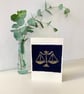 Zodiac Libra greeting card  - Image 1