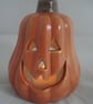 Ceramic Halloween Orange Pumpkin Candle Tea Light Holder Ornament Decoration. - Image 6
