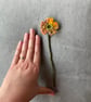 Pretty crocheted flower posy - orange mix - Image 2