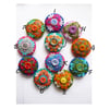 Flower Kaleidoscope inspired Mini Felt Brooch.