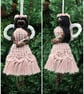 Macrame Christmas Fairy, Angel tree decoration - Image 5