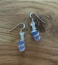 Coastal Sea Glass Earrings – Genuine Scottish Beach Glass – Ocean Inspired G