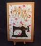 To My Wonderful Wife Sewing machine Fabric Greetings Card - Image 1