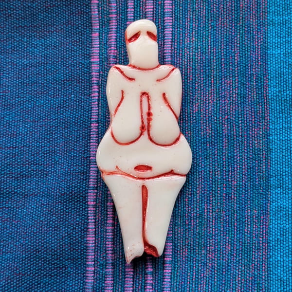 Paleolithic Goddess Venus of Doln Vestonice, Venus figurine, Goddess brooch