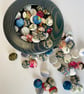 Pick and mix package of 10 hand covered buttons  - Image 1