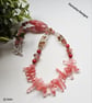 Designer Peach Quartz Designer Necklace - Image 4
