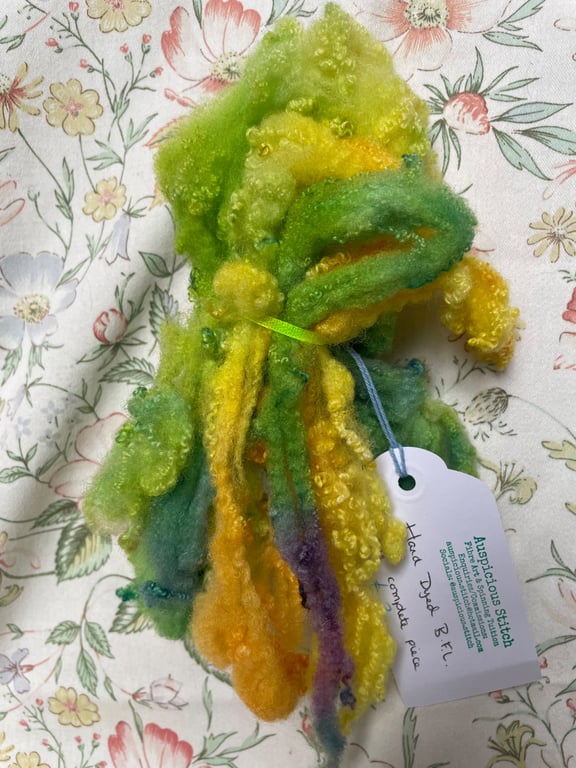 Hand Dyed BFL Fleece for Felting, Spinning & Weaving