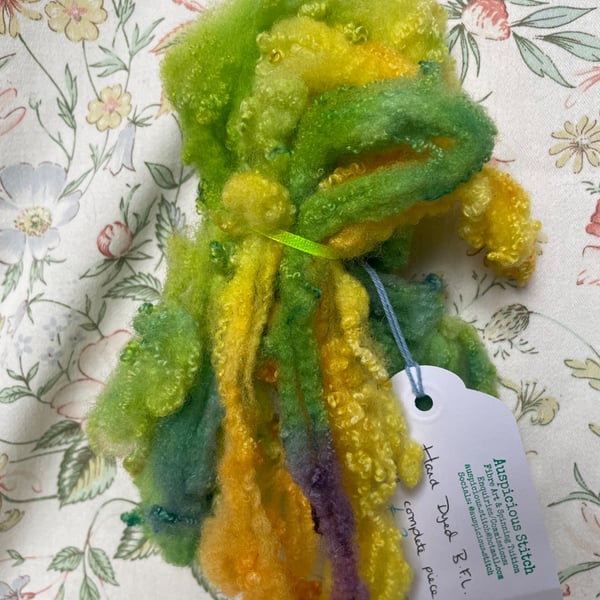 Hand Dyed BFL Fleece for Felting, Spinning & Weaving