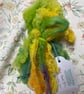 Hand Dyed BFL Fleece for Felting, Spinning & Weaving