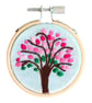 Embroidery hoop cherry blossom tree