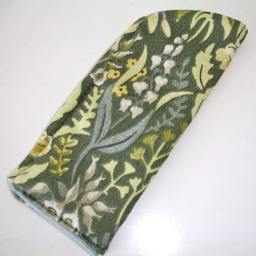 Glasses Case Sleeve William Morris Kelmscott Green Lily Of The Valley
