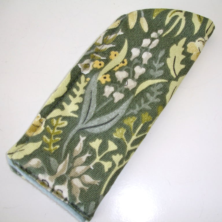 Glasses Case Sleeve William Morris Kelmscott Green Lily Of The Valley