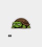 Funny Novelty Vinyl Sticker - Grumpy Tortoise     - Image 1