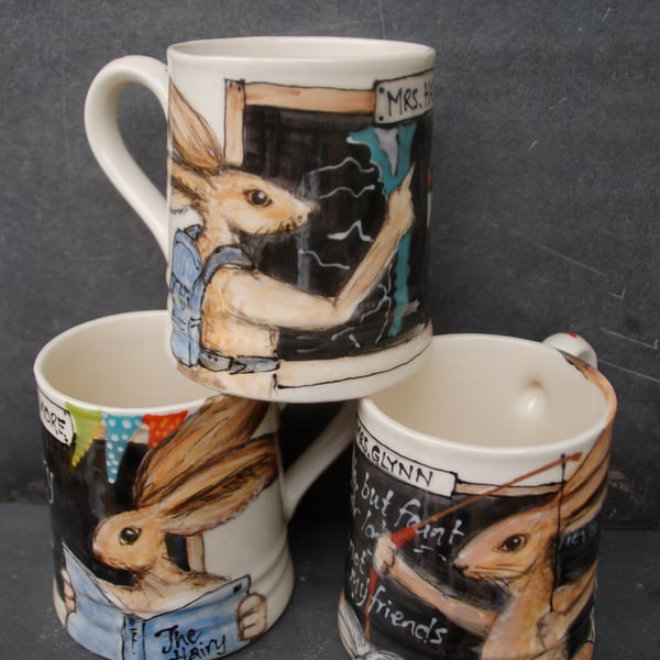 hare teacher bespoke mug