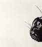 Black Cat Lino Print, cute cat, cat mum, cat dad, black cat owner gift - Image 6