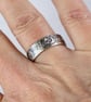 Silver Band ring with Elvish Runes  - Elven Jewellery Not All Those Who Wander  - Image 5