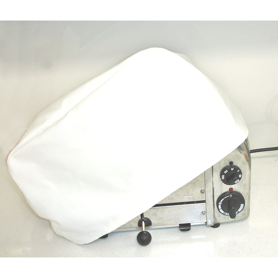 Toaster Cover Dualit 4 Slice White Dust Cover NOT PADDED