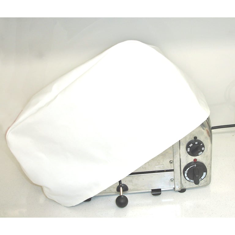 Toaster Cover Dualit 4 Slice White Dust Cover NOT PADDED