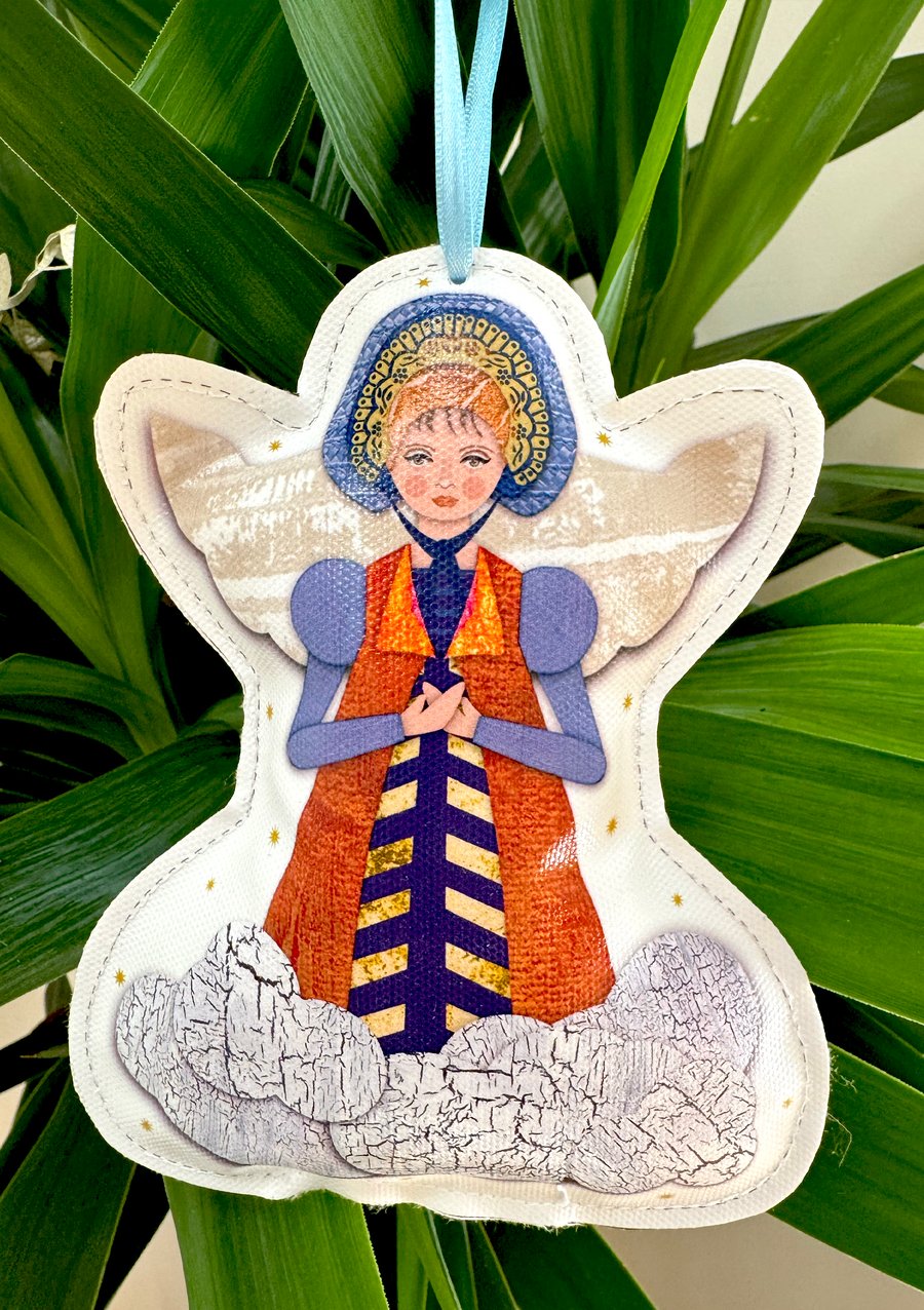 Angel Of Kindness In A Cloud