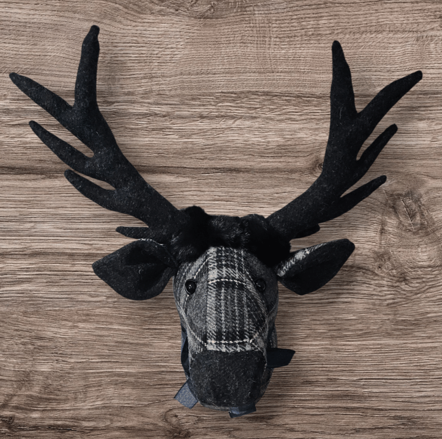 Harris Tweed Stags head