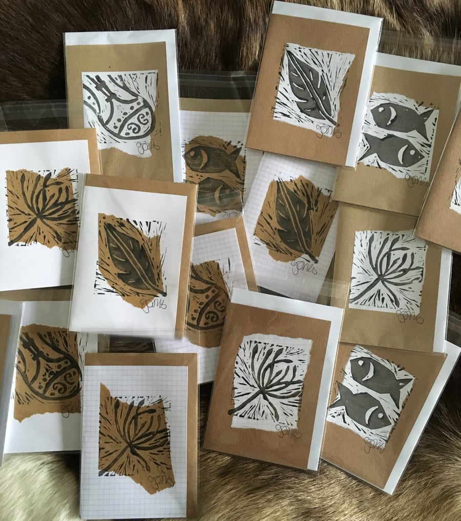 Handprint cards: pack of 10 various designs