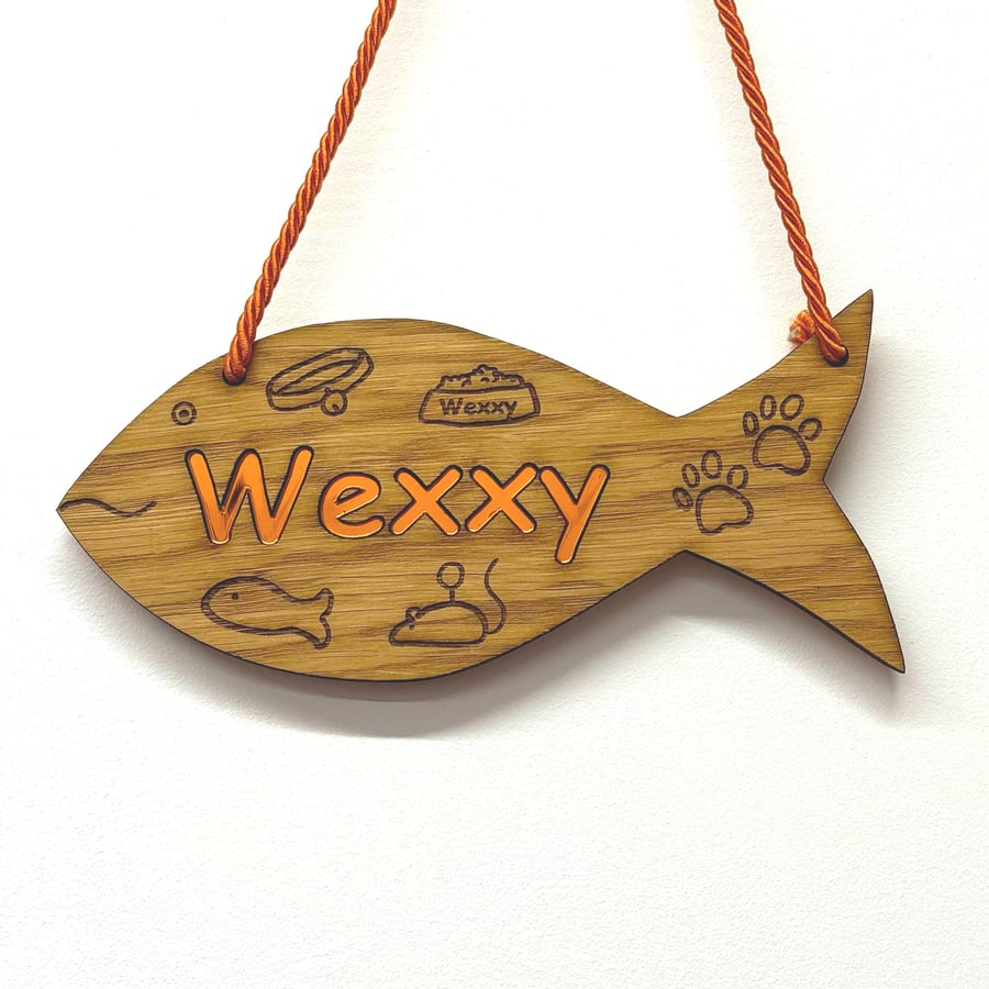 Cat Hanging Plaque