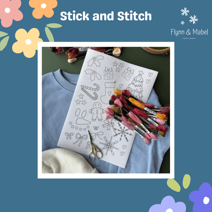 Stick and Stitch Christmas Embroidery Designs