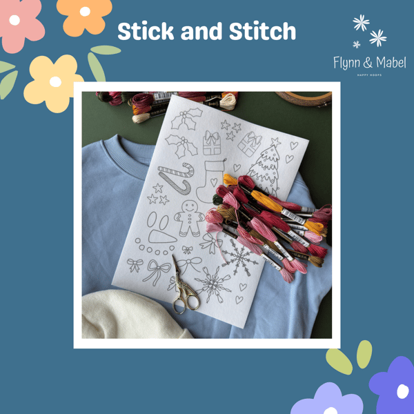 Stick and Stitch Christmas Embroidery Designs