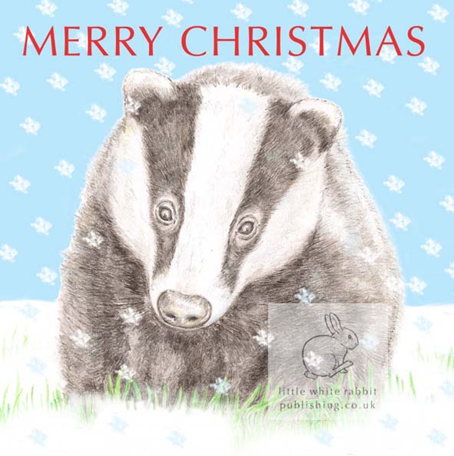 Badger - Christmas Card