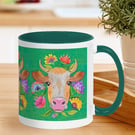Green Cow Mug