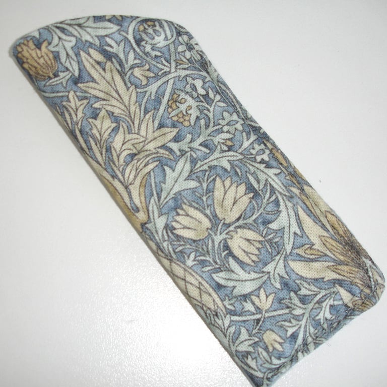 Glasses Case Sleeve William Morris Snakeshead Blue