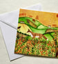Autumn Fields, blank greetings card - Image 3