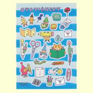 Stationery Sticker Sheet