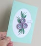 Teacher thank you card with quilled flowers, handmade, personalised - Image 8