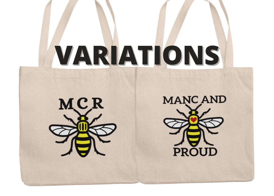 Manchester Bee - Tote Bag Shopping bag - Variations