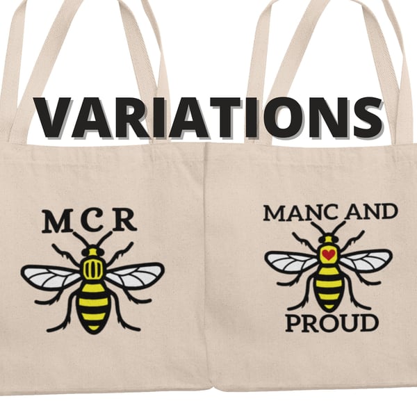 Manchester Bee - Tote Bag Shopping bag - Variations