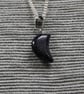 Crescent Pendant Gemstone on Silver Chain - Image 10