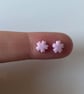 Handmade Polymer Clay Micro Studs (Sakura)