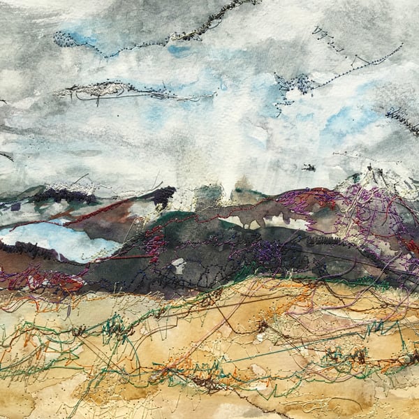 The stormy hills of Dumfries - 10 x 8 Giclee print