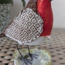 Robin soft sculpture ornament decoration 