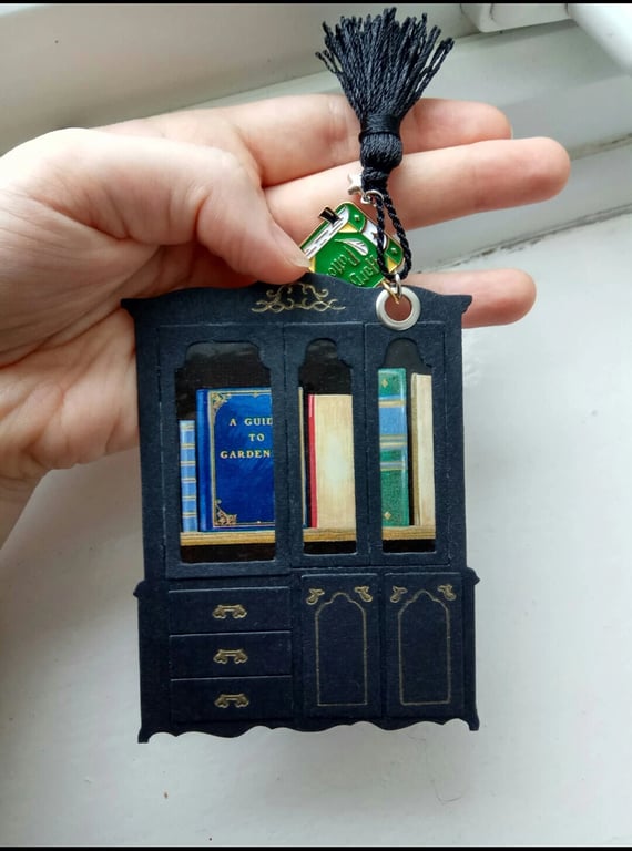 Dark academia Library bookmark Harry Potter Christmas gift handmade book lover
