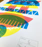 Magic Donkey No.17 A3 three-colour screen-print - Image 4