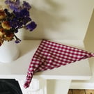 Gingham headscarf