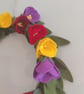 Felt Tulip Wreath: Handmade Spring Home Decor - Image 8