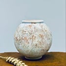 Small textured moon jar