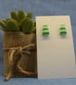 Mini Striped Stud Earrings - Image 3