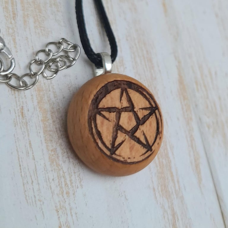 Pentacle Pendant Wiccan Pagan Protection Amulet
