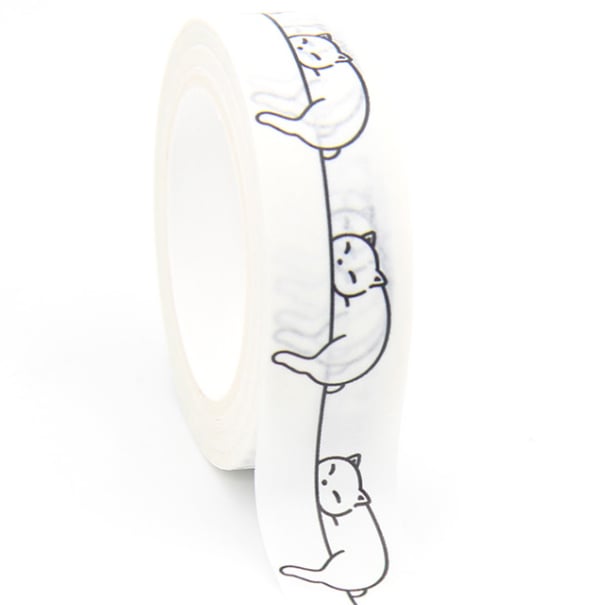 2 x Kitty Cat, sleepy Cats decorative washi tape. Busy cats 10m, cards, crafts, 
