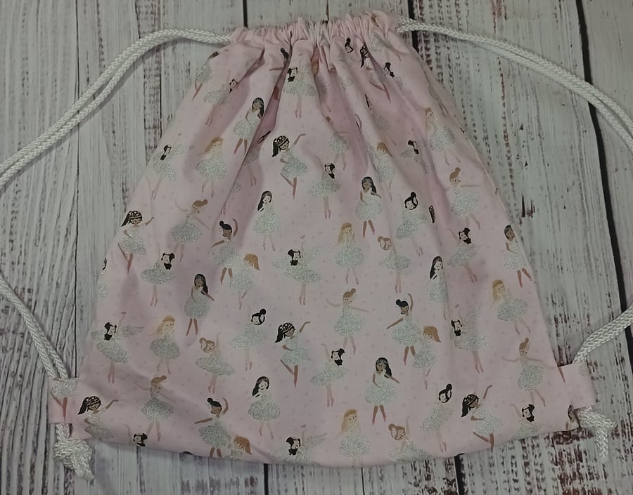 Ballet drawstring bag